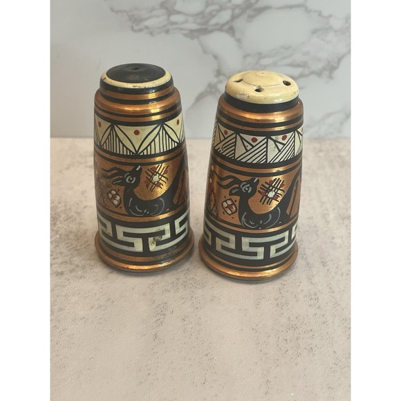 Cooperstown Collection Other - Vtg Cooper Hand Painted Greek Salt and Pepper Shakers